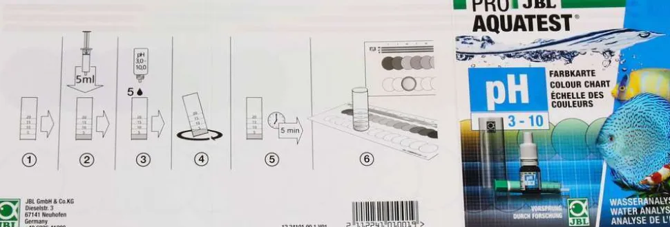 JBL - Test de pH Set 3,0-10,0 : 10 ml