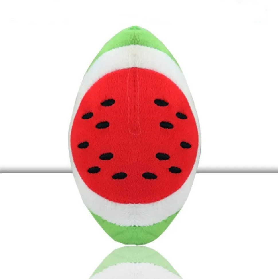Jouet en peluche pour chien avec des motifs de fruits et d'animaux de dessin animé
