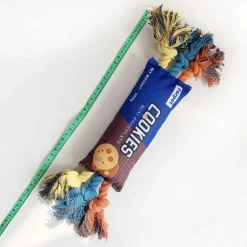 Jouets pour chiens - mcboson - corde couinante en forme de biscuit