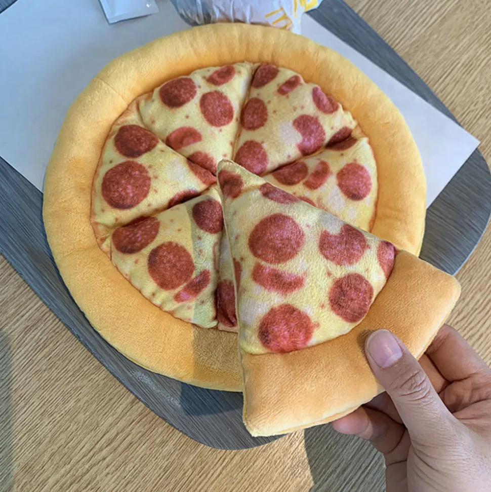 Jouets pour chiens - mcboson - simulation de pizza avec son et papier froissé