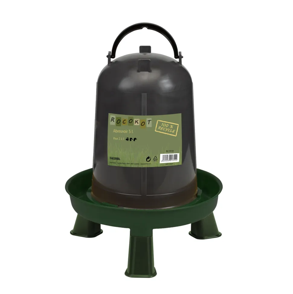 KERBL - Abreuvoir pour volailles, en plastique recyclé - 5L