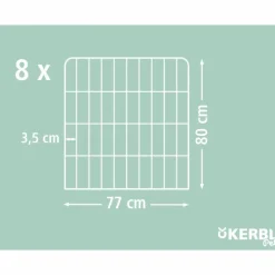 KERBL - Enclos d'extérieur avec porte pour animaux de compagnie noir