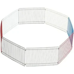 KERBL - Enclos extérieur pour petits animaux de compagnie 34x23cm chromé
