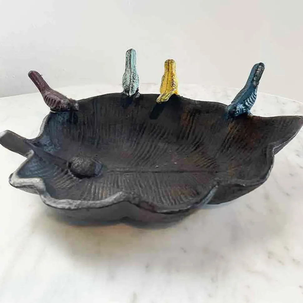LA GRANDE PRAIRIE - Mangeoire feuille gourmande 23x18x7cm