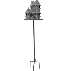 LA GRANDE PRAIRIE - Nichoir oiseaux fer tour 31x31x170cm