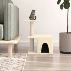 MAISON EXCLUSIVE - Arbre à chat avec griffoirs en sisal crème 48 cm