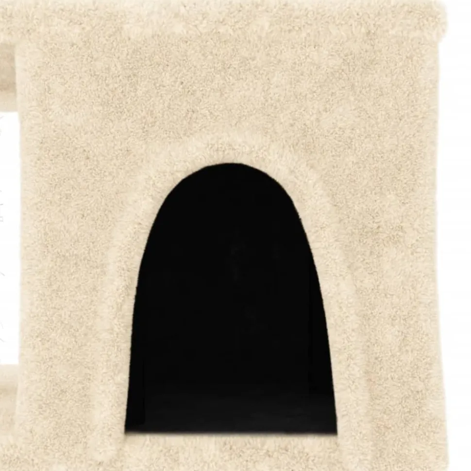 MAISON EXCLUSIVE - Arbre à chat avec griffoirs en sisal crème 48 cm