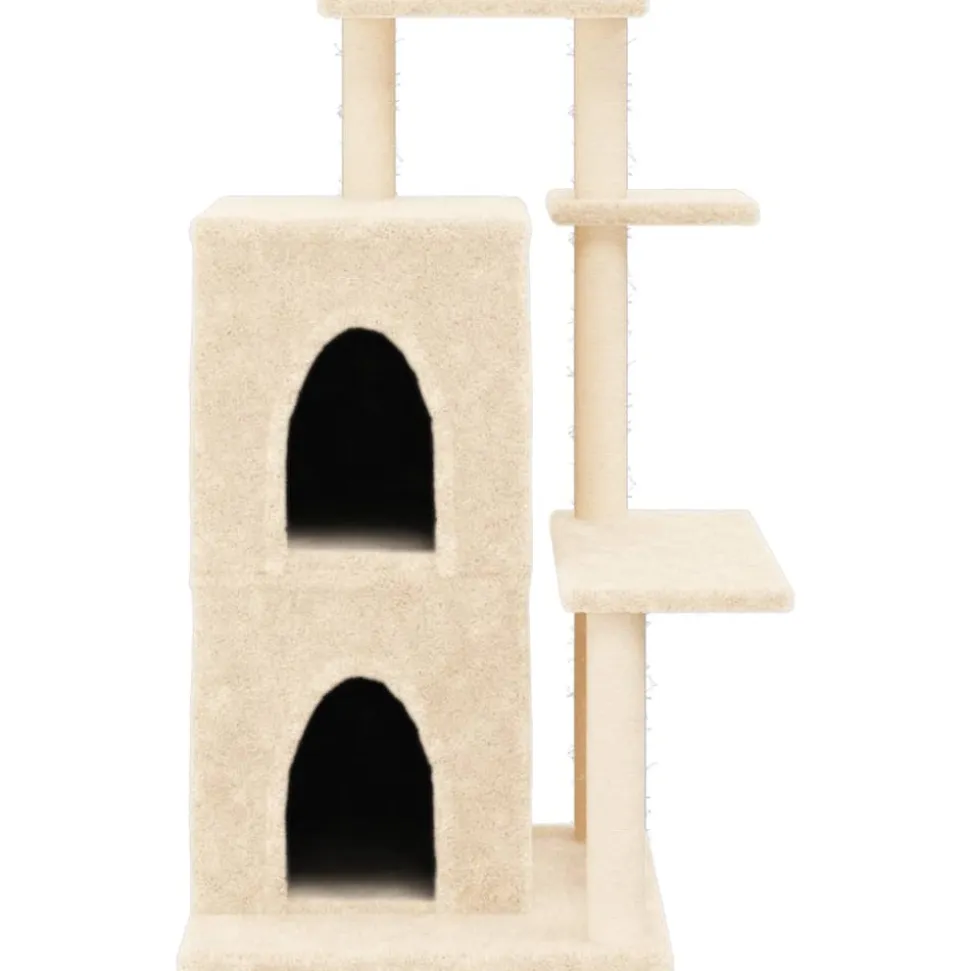 MAISON EXCLUSIVE - Arbre à chat avec griffoirs en sisal crème 97 cm
