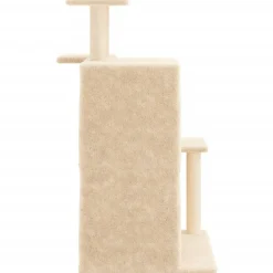 MAISON EXCLUSIVE - Arbre à chat avec griffoirs en sisal crème 97 cm