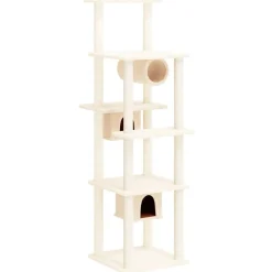 MAISON EXCLUSIVE - Arbre à chat avec griffoirs en sisal crème 169 cm