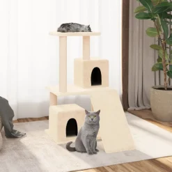 MAISON EXCLUSIVE - Arbre à chat avec griffoirs en sisal crème 82 cm