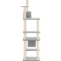 MAISON EXCLUSIVE - Arbre à chat avec griffoirs en sisal gris clair 176 cm