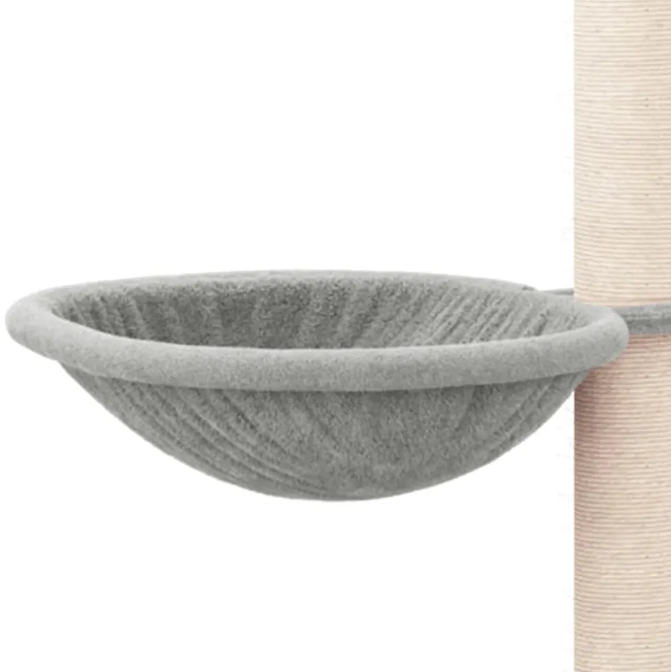 MAISON EXCLUSIVE - Arbre à chat avec griffoirs en sisal gris clair 94,5 cm