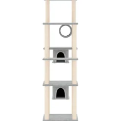 MAISON EXCLUSIVE - Arbre à chat avec griffoirs en sisal gris clair 169 cm