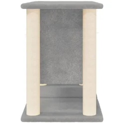 MAISON EXCLUSIVE - Arbre à chat avec griffoirs en sisal gris clair 50 cm
