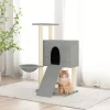 MAISON EXCLUSIVE - Arbre à chat avec griffoirs en sisal gris clair 96 cm