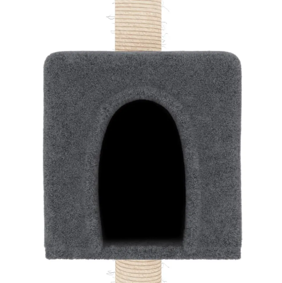 MAISON EXCLUSIVE - Arbre à chat avec griffoirs en sisal gris foncé 180 cm