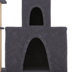 MAISON EXCLUSIVE - Arbre à chat avec griffoirs en sisal gris foncé 83 cm