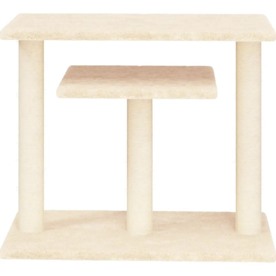 MAISON EXCLUSIVE - Arbres à chat avec plates-formes crème 62,5 cm