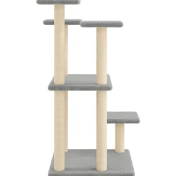 MAISON EXCLUSIVE - Arbres à chat avec plates-formes gris clair 98,5 cm