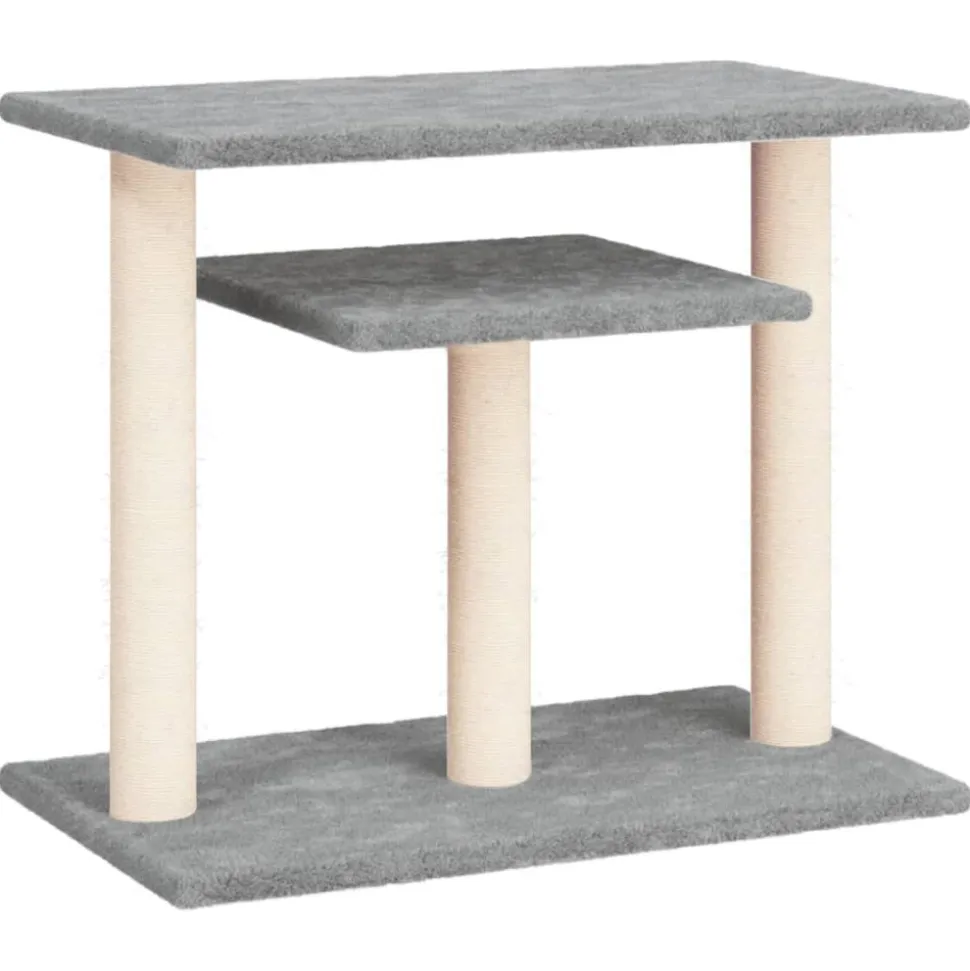 MAISON EXCLUSIVE - Arbres à chat avec plates-formes gris clair 62,5 cm