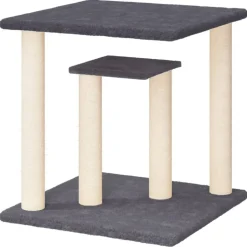 MAISON EXCLUSIVE - Arbres à chat avec plates-formes gris foncé 50 cm