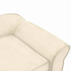 MAISON EXCLUSIVE - Canapé pour chien crème 72x45x30 cm peluche