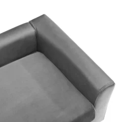 MAISON EXCLUSIVE - Canapé pour chien gris 60x43x30 cm peluche et similicuir