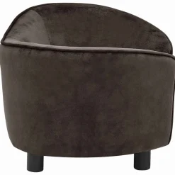 MAISON EXCLUSIVE - Canapé pour chien marron 69x49x40 cm peluche
