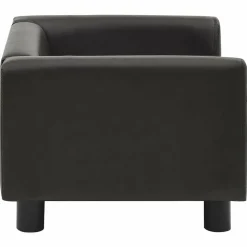 MAISON EXCLUSIVE - Canapé pour chien marron 60x43x30 cm peluche et similicuir