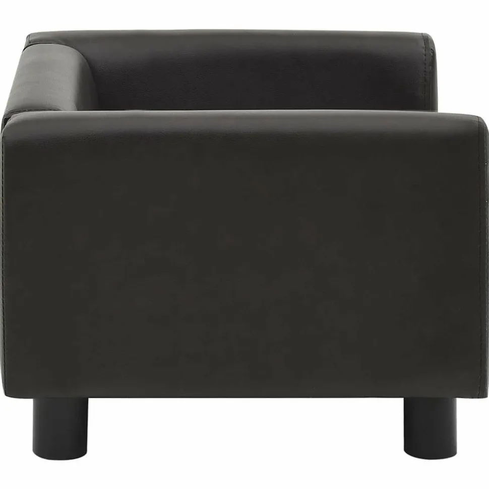 MAISON EXCLUSIVE - Canapé pour chien marron 60x43x30 cm peluche et similicuir