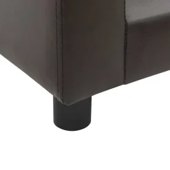 MAISON EXCLUSIVE - Canapé pour chien marron 60x43x30 cm peluche et similicuir