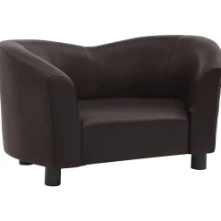 MAISON EXCLUSIVE - Canapé pour chien marron 67x41x39 cm similicuir