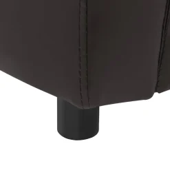 MAISON EXCLUSIVE - Canapé pour chien marron 67x41x39 cm similicuir