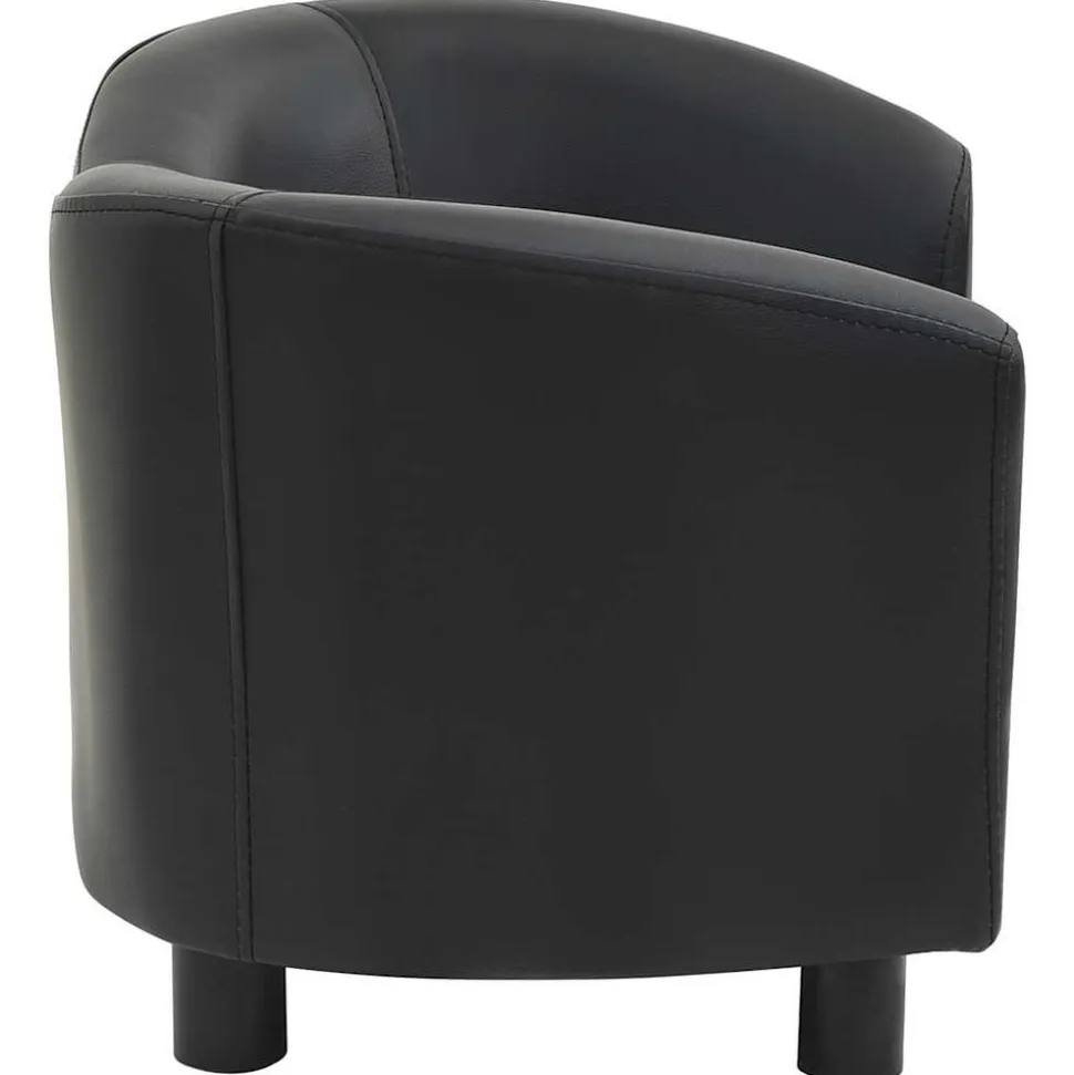 MAISON EXCLUSIVE - Canapé pour chien noir 67x41x39 cm similicuir