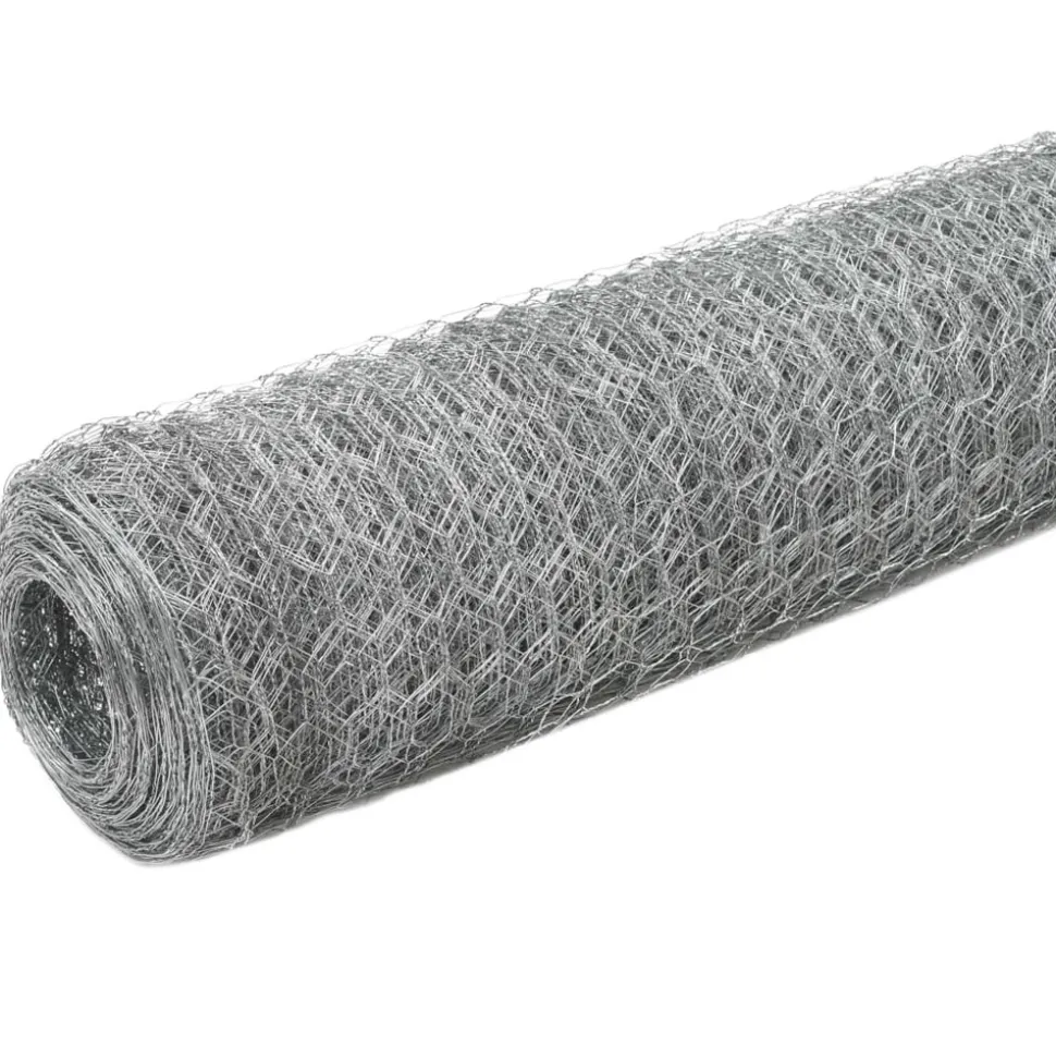 MAISON EXCLUSIVE - Grillage pour volière acier galvanisé 25x1,5 m argenté