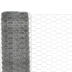MAISON EXCLUSIVE - Grillage pour volière acier galvanisé 25x1,2 m argenté