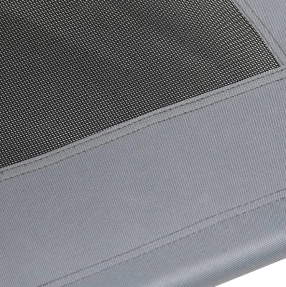 MAISON EXCLUSIVE - Lit pour chien avec auvent anthracite tissu oxford et acier