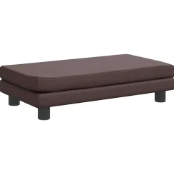 MAISON EXCLUSIVE - Lit pour chien avec extension marron 100x50x30 cm similicuir
