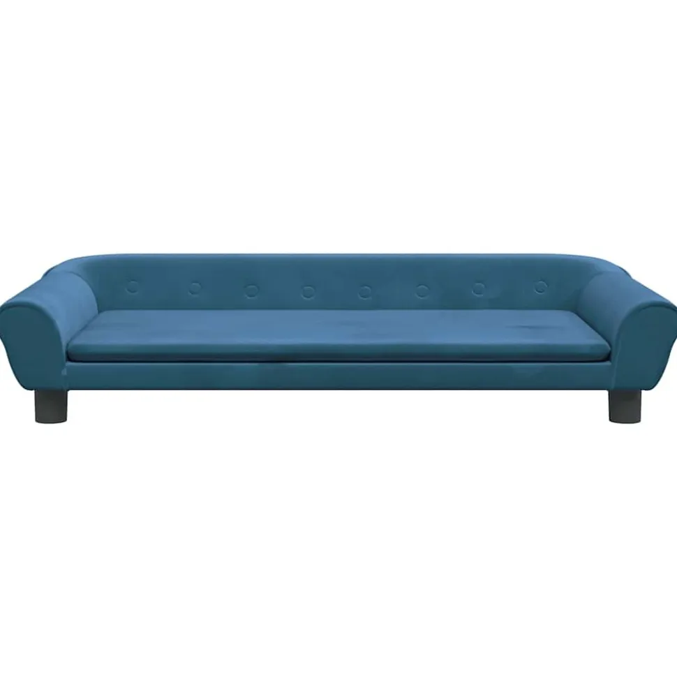 MAISON EXCLUSIVE - Lit pour chien bleu 100x50x21 cm velours