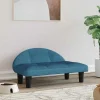 MAISON EXCLUSIVE - Lit pour chien bleu 70x52x30 cm velours