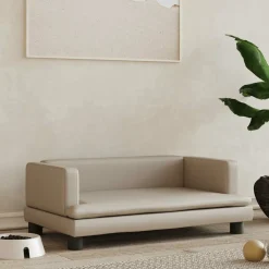 MAISON EXCLUSIVE - Lit pour chien cappuccino 80x45x30 cm similicuir