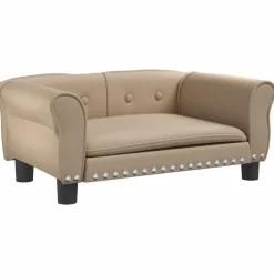 MAISON EXCLUSIVE - Lit pour chien cappuccino 70x45x30 cm similicuir