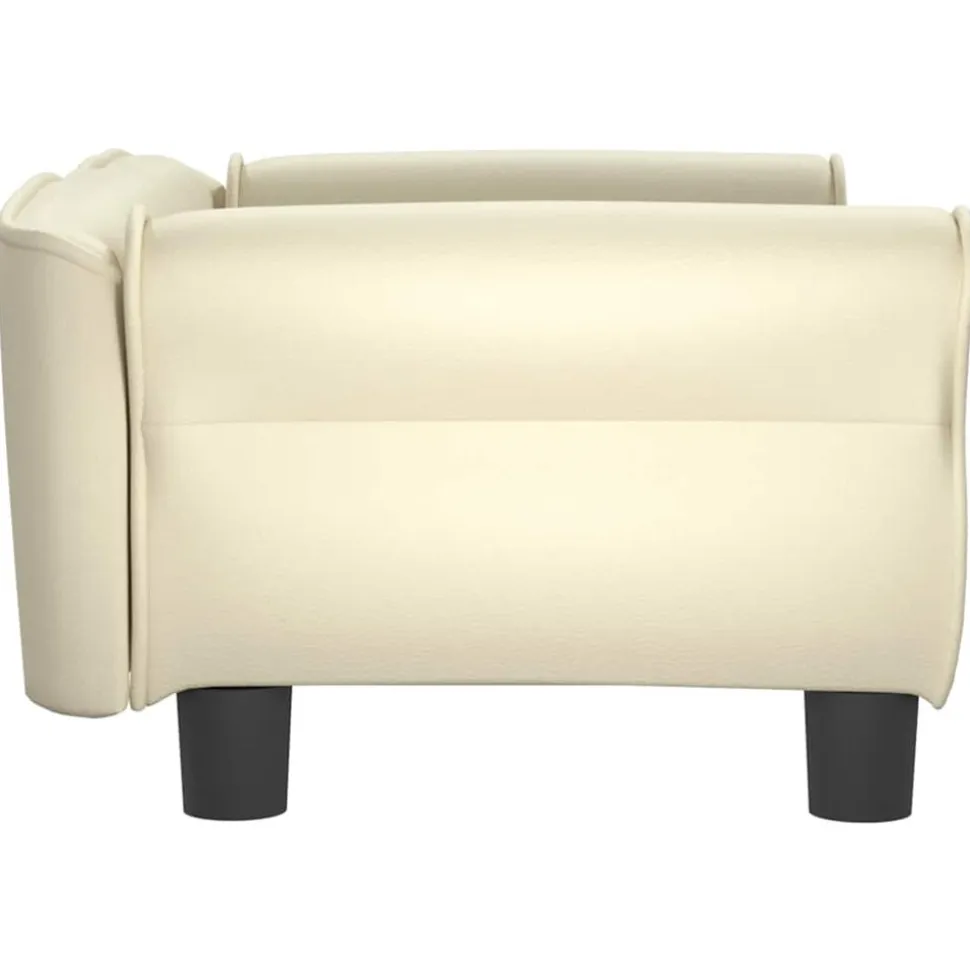 MAISON EXCLUSIVE - Lit pour chien crème 70x45x30 cm similicuir