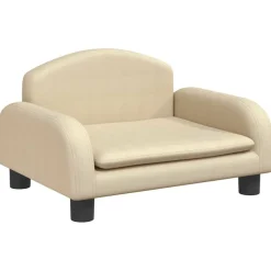 MAISON EXCLUSIVE - Lit pour chien crème 50x40x30 cm tissu