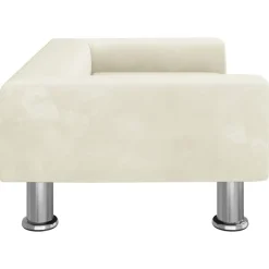 MAISON EXCLUSIVE - Lit pour chien crème 70x45x26,5 cm velours