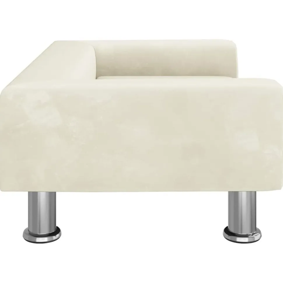 MAISON EXCLUSIVE - Lit pour chien crème 70x45x26,5 cm velours
