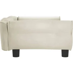 MAISON EXCLUSIVE - Lit pour chien crème 95x55x30 cm velours