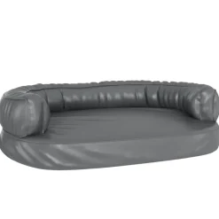 MAISON EXCLUSIVE - Lit pour chien ergonomique mousse gris 75x53 cm similicuir