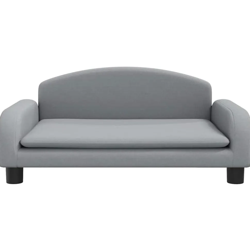 MAISON EXCLUSIVE - Lit pour chien gris clair 70x45x30 cm tissu